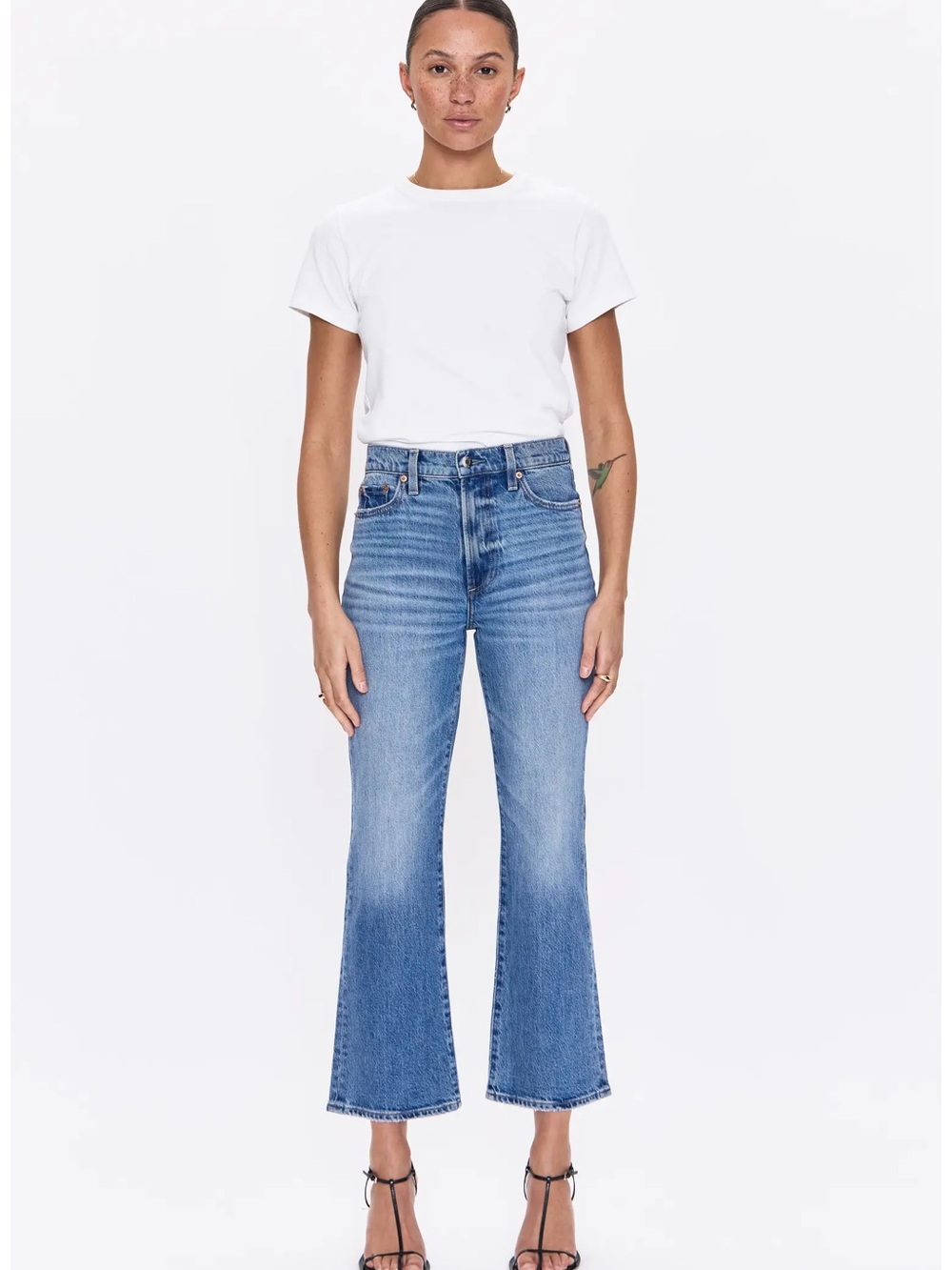 Pistola Ally High Waist Crop Bootcut Jeans NWT Sz 27